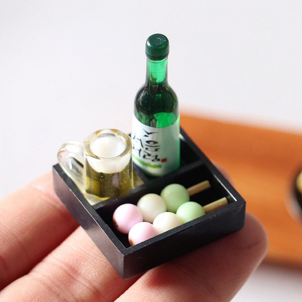 Japanese Lifestyle In Japanese - 3-teiliges Mini-Sushi-Set, realistisch, dekorativ, für Mini-Häuser,