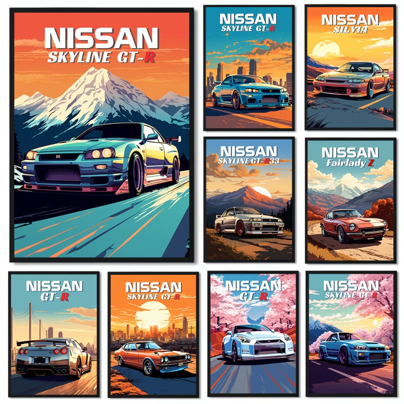 Japanese Lifestyle In Japanese - Retro japanischer klassischer Sportwagen aus den