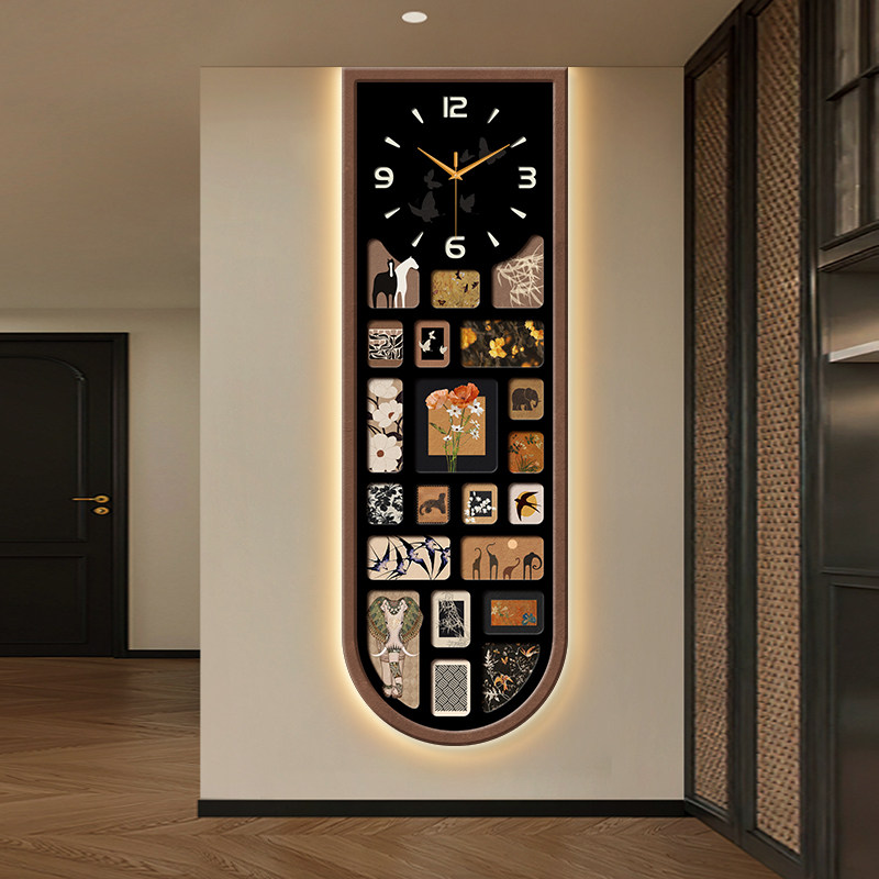 Japanese Luxury Lifestyle - Vertikale Sicherheits-Wanduhr, einzigartige digitale Wanduhr im