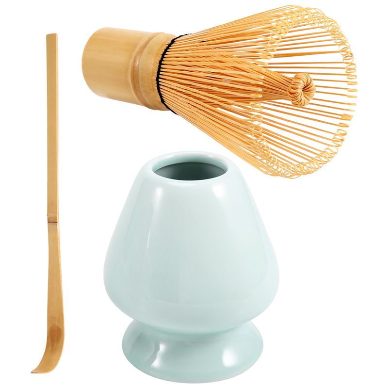 Bamboo Whisk Chasen - A34R Matcha-Schneebesen-Set, Bambus-Matcha-Tee-Set, 100-Zinken-Matcha-Schneebesen (Chasen), traditioneller