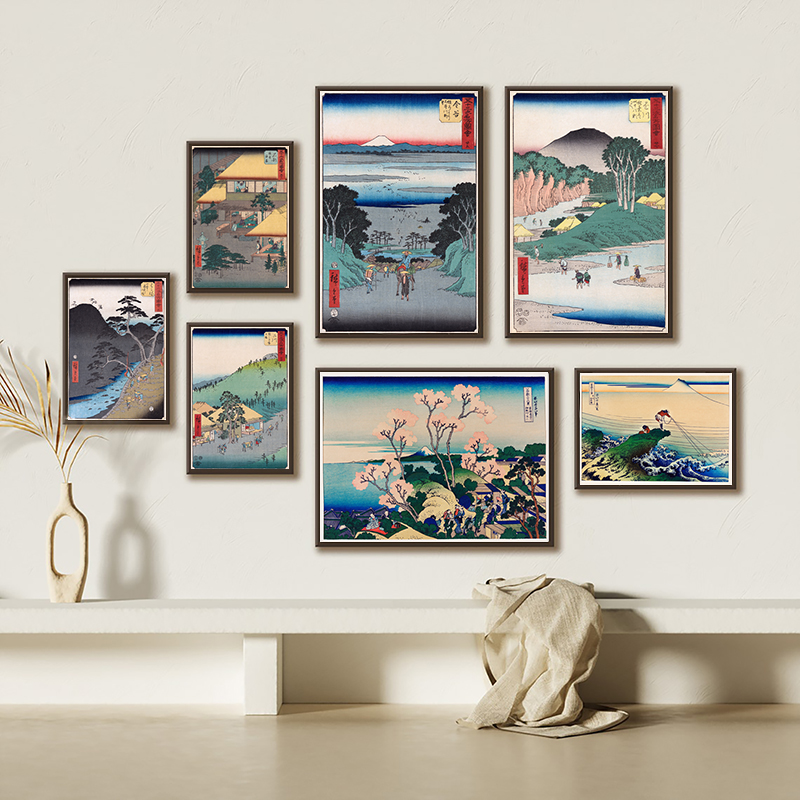 Japanese Living Lifestyle - Japanische Drucke Wandkunst Leinwand Malerei Poster