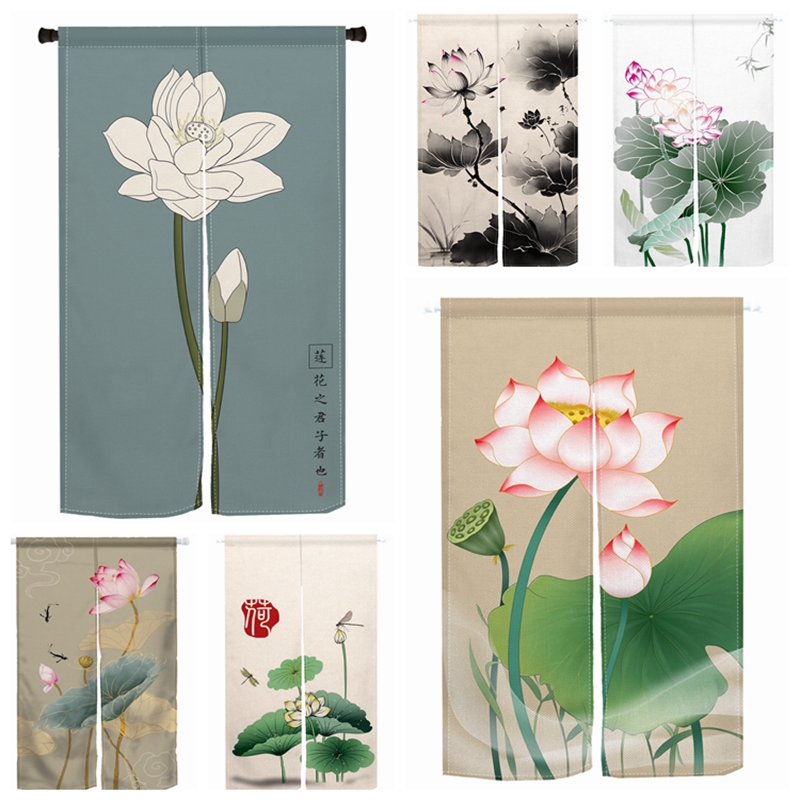 Chinesische Lotus Tür Vorhang  – Noren Curtain Doorway Bewertung und Preis