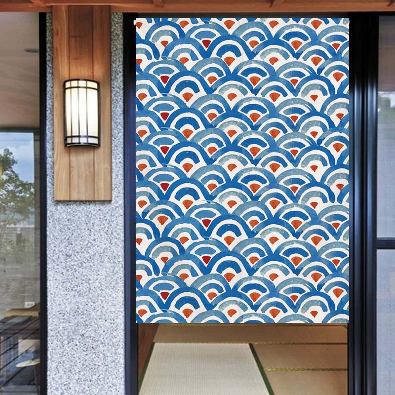 Wellen Textur japanische Noren – Noren Curtain Doorway Bewertung und Preis