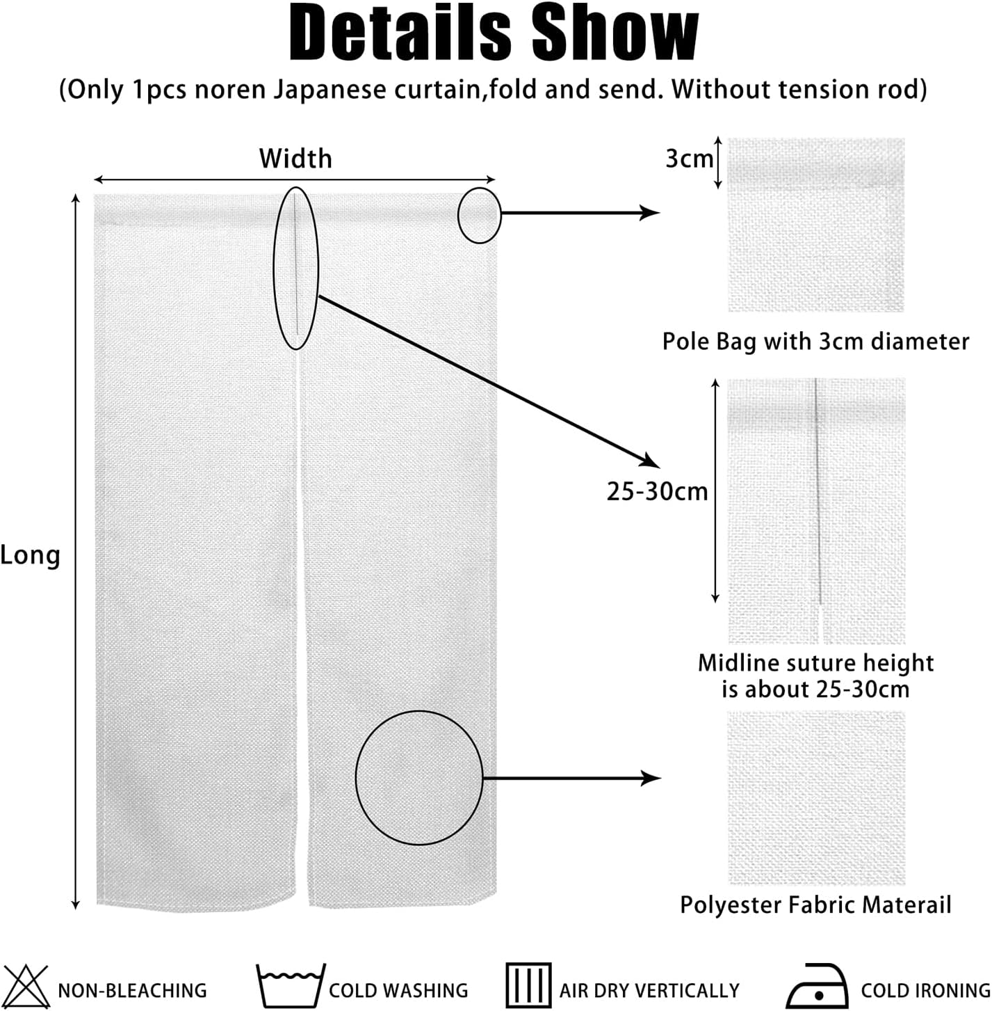 Noren Japanischer Türvorhang,  – Noren Curtain Doorway Bewertung und Preis