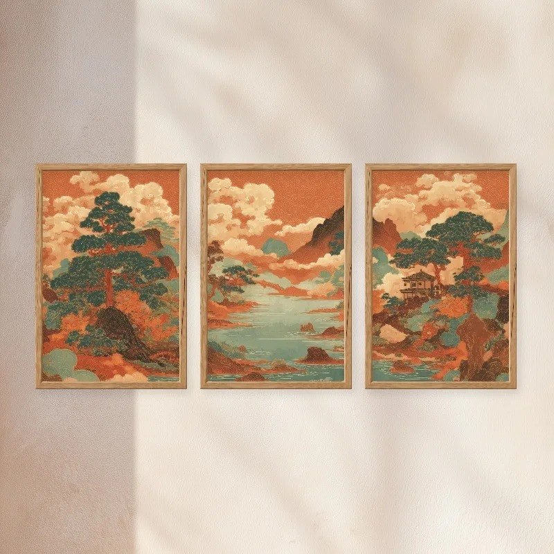 3-teiliges Vintage Japanisches – Japanese Living Lifestyle Bewertung und Preis