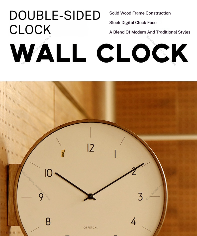 Doppelseitige Wanduhr aus mass – Japanese Luxury Lifestyle Bewertung und Preis