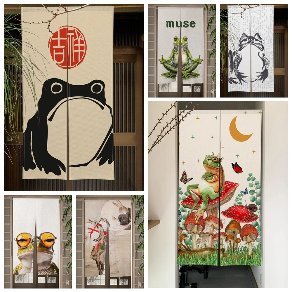 Japanischer Türvorhang, Frosch – Noren Curtain Doorway Bewertung und Preis